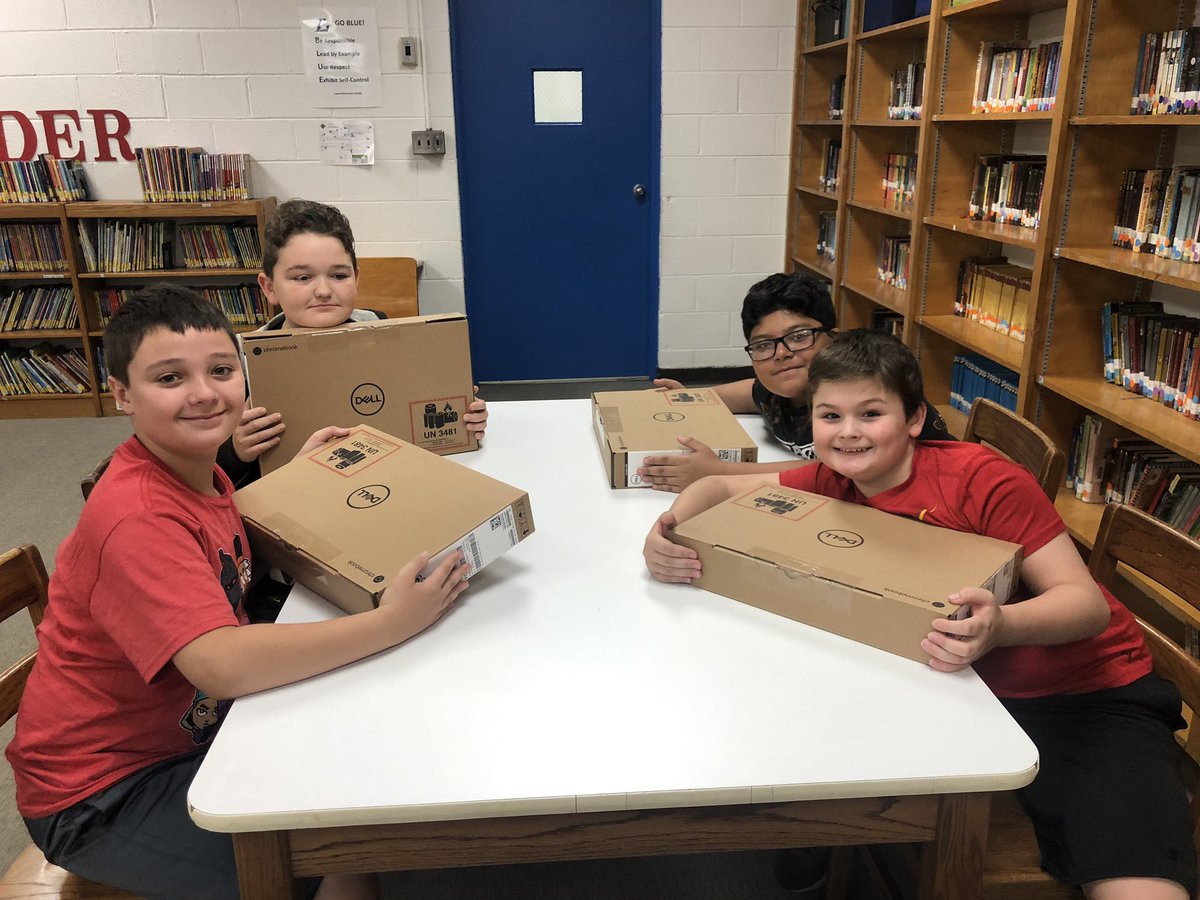 MsTylerAdams's tweet photo. SUPER PUMPED about getting our chromebooks today!! 🤩 #powerongc #gdtbae https://t.co/2yNXWMWdjp