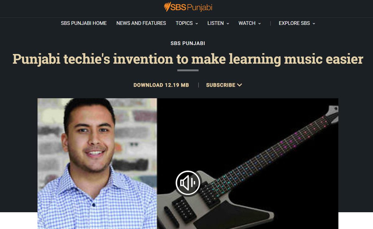 iaccelerate's tweet photo. Newsflash! Meet #Instashred CEO Rav Phull @UOW Alumni who spoke with @SBSPunjabi about the recent updates with the revolutionary #MusicTech Guitar learning solutions he is designing with his team.
@UOWCommunities @siligongvalley #MulticulturaliAccelerate
https://t.co/m6HHVFded5 https://t.co/aUsF90pYyV
