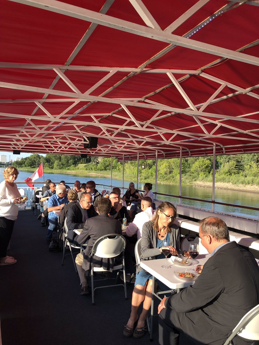 BradRedekopp's tweet photo. A huge thank you to everyone who attended the 6th annual Riverboat Cruise &amp; Reception aboard the Prairie Lily!
It was an evening filled with delicious appetizers, great conversation, and stunning views of our beautiful city! https://t.co/ltgmIPV2Kc
