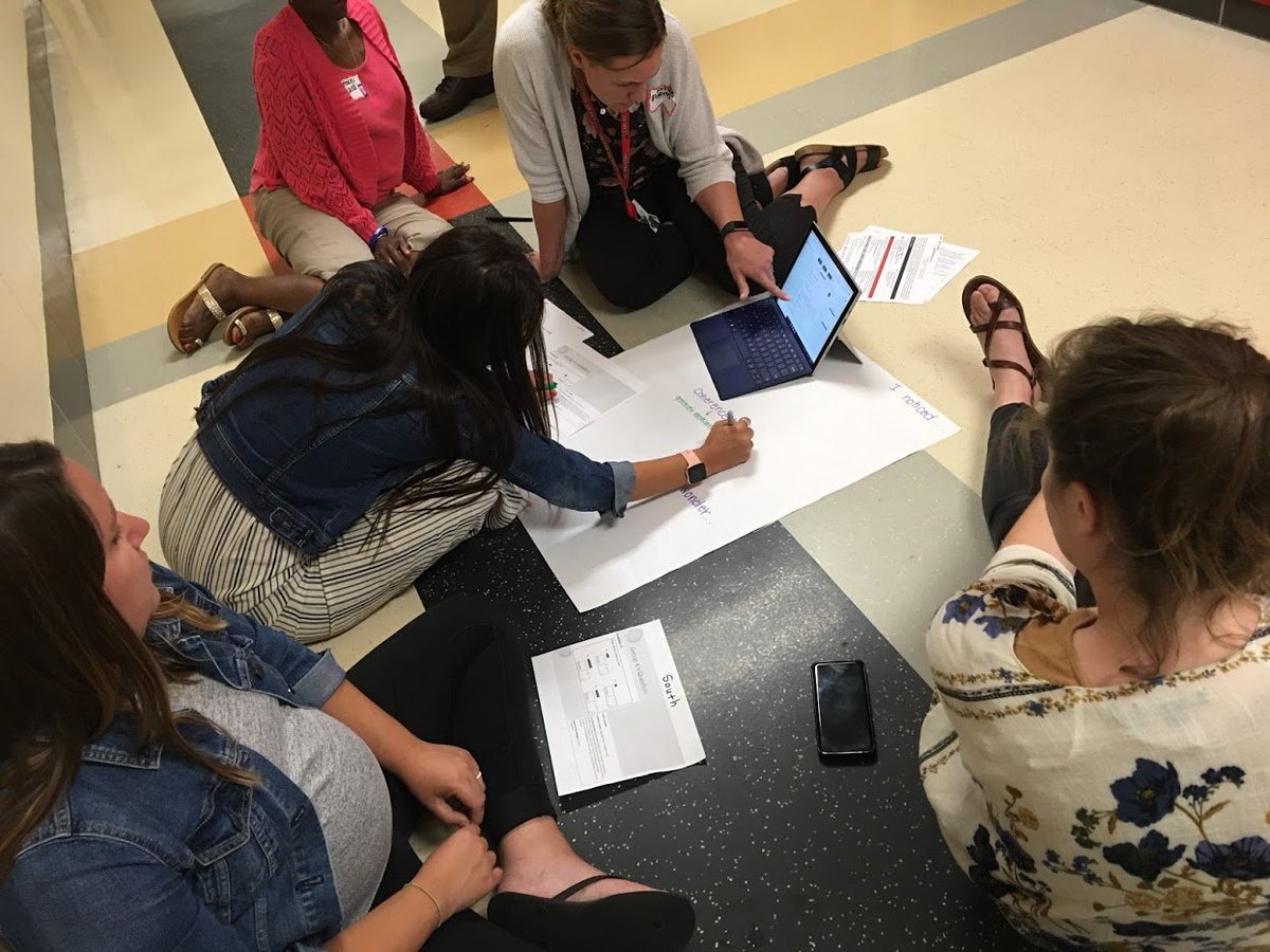 GJorgensenHCESC's tweet photo. K-3 Mt Healthy Math Teachers reflecting on their practice while analyzing the rigor of released test items @MtHealthySchool @Mission64u @urbanesc @HamiltonCoESC https://t.co/G99eZ66WWY