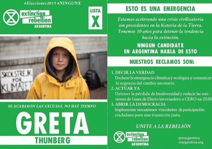 GiBellabarba's tweet photo. Argentina se declaró en emergencia climática y ecológica. Ningún político habla de esto. Necesitamos escuchar sus propuestas para frenar el cambio climático. @mauriciomacri @alferdez @NicolasdelCano @RLavagna @juanjomalvinas @jlespert #ExtinctionRebellion #emergenciaclimatica https://t.co/SuyQzGbLaO