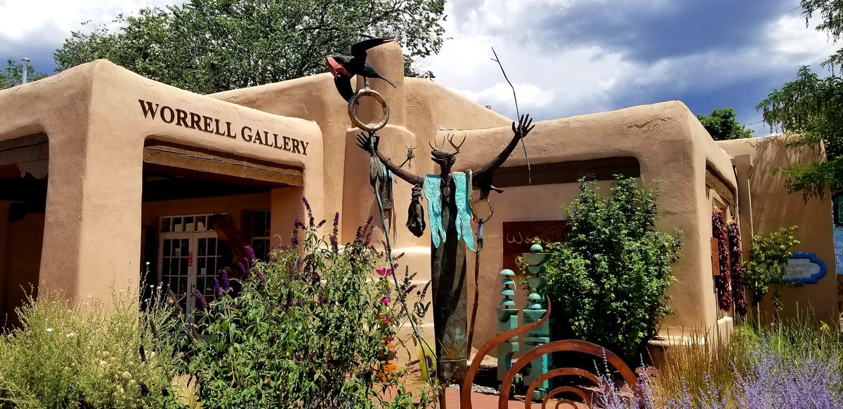 SantaFeHilton's tweet photo. The Worrell Gallery is just a 5-minute walk away from our hotel. Check out Bill Worrell's work inspired by his lifelong passion for archaeology. https://t.co/I87zvtNvPw