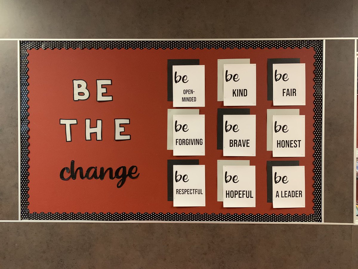 MsHahnMHS's tweet photo. This year’s challenge: BE THE CHANGE! #M9GameOn https://t.co/ZfDw4WQPzf