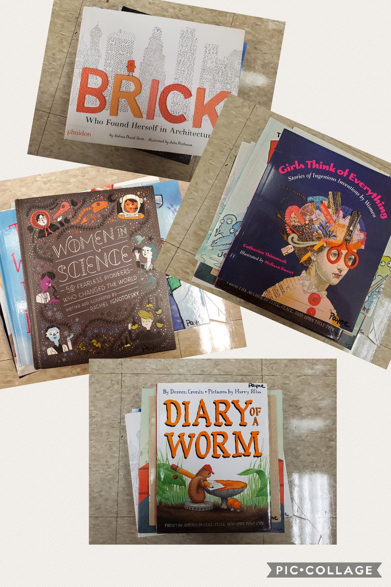 payneSTEMlab's tweet photo. Sharing some of my STEM Lab book favorites! What must-have books do you read during STEM?? 📚📖❣ #ELAinSTEM #STEMCobb  #teamAcworth #STEMeducation #literacyinSTEM https://t.co/YpSItHPlWV