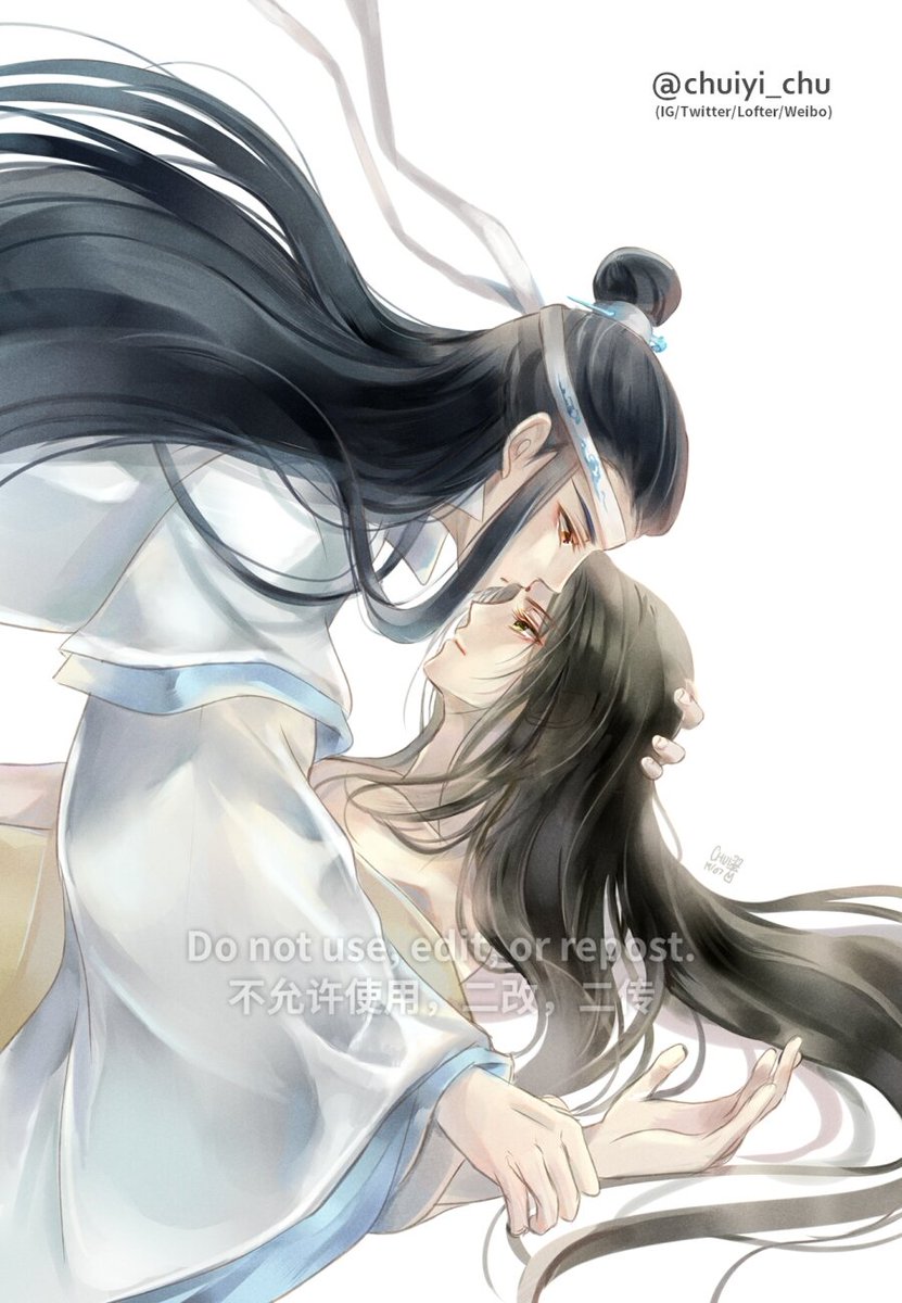 Chui翠on Twitter 少年曦臣在夢裡遇見成年阿瑤 I Spent 5 Months Coloring Xichen From The Time He Was On The Run Dreams Of Meeting The Yao After Novel S End 曦瑤