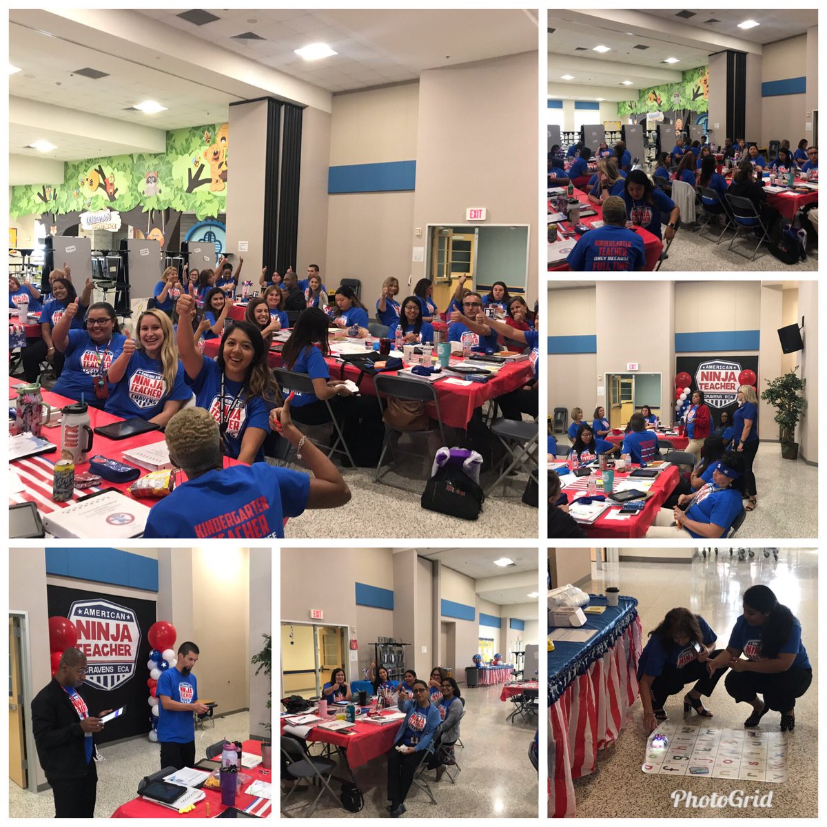 BeckyZalesnik's tweet photo. It was a great day of Tech Training today with the American Ninja Teachers At Cravens ECA ⁦. Our little learners are in good hands w this group! 👍🏻@CubbyBearReport⁩ ⁦@_annetteclark⁩ ⁦@SheldonISDPD⁩ https://t.co/1KRPVHIaUV