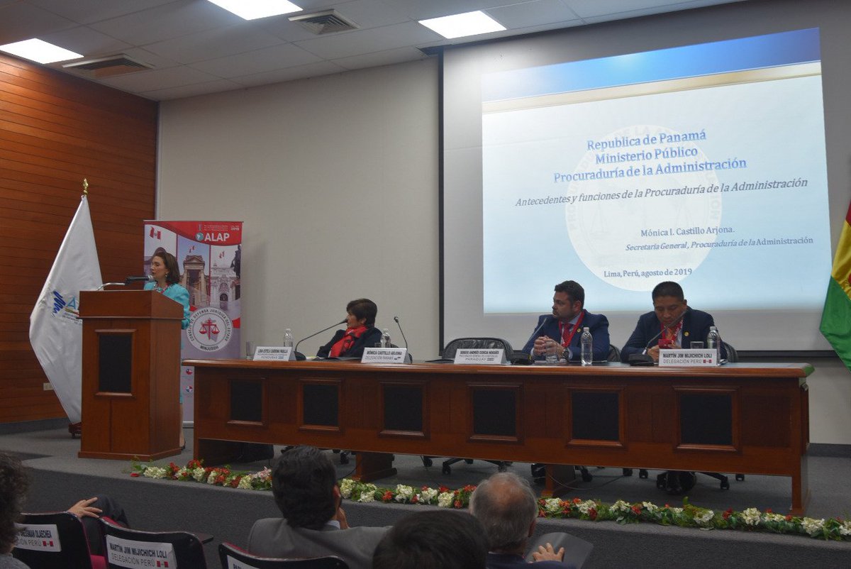 Monica Castillo Arjona representante de la Procuraduría de la Administración de la República de 
<a href="/PGN_PANAMA/">Procuraduría General de la Nación</a>, “agradecer a la @ProcuraduriaB
 por su colaboración y por el afectuoso recibimiento que ha brindado a todas las delegaciones”