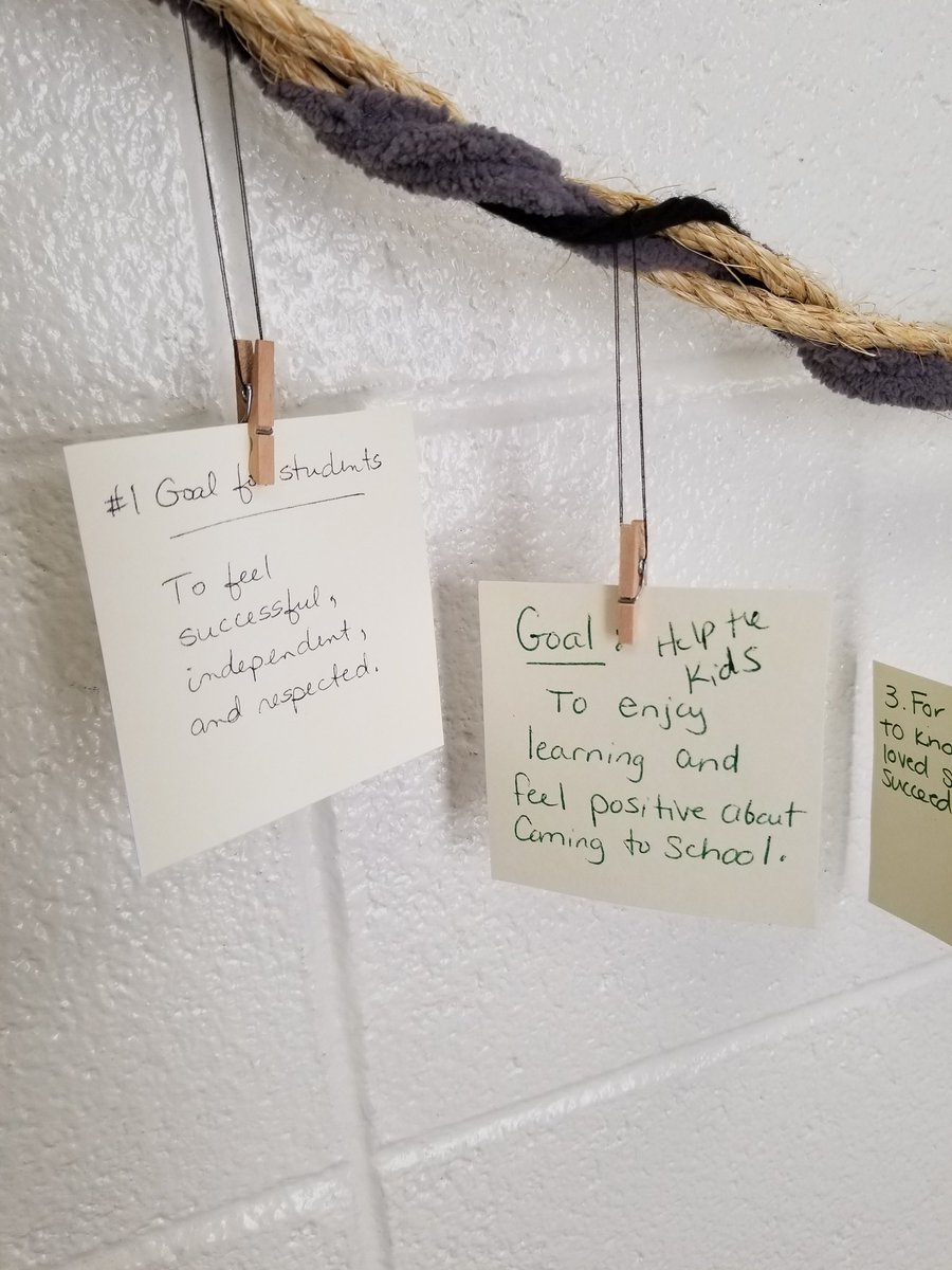 lorietheridge's tweet photo. Love the way our goal wall turned out after an inspiring session with @BehaviorQueen! It's a great reminder of our most important job as educators. #ccsdcares
#ccsdfam
@MRESCougars 
@Warrior_Pal https://t.co/Dpv4bDHWgX