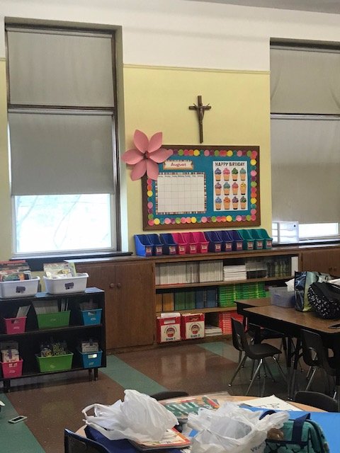 stccs_chicago's tweet photo. The first day of school at the St. Barbara Campus is just around the corner! Faculty &amp; staff are rolling up their sleeves to prepare for the big day. #stccs https://t.co/UOR33ZBp5j