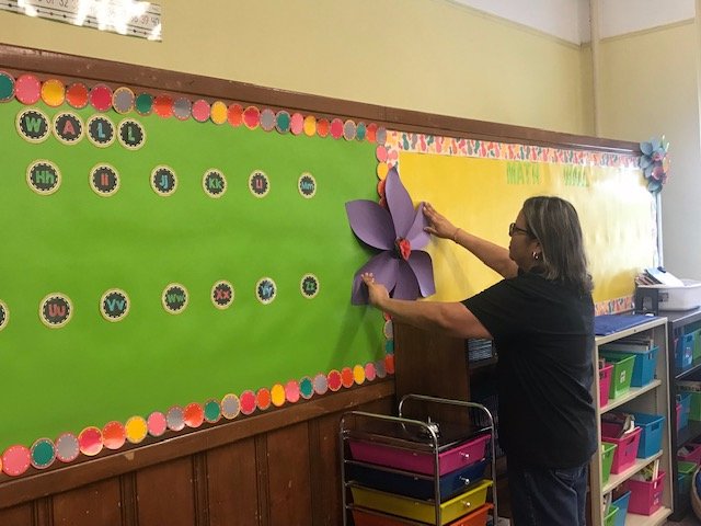 stccs_chicago's tweet photo. The first day of school at the St. Barbara Campus is just around the corner! Faculty &amp; staff are rolling up their sleeves to prepare for the big day. #stccs https://t.co/UOR33ZBp5j