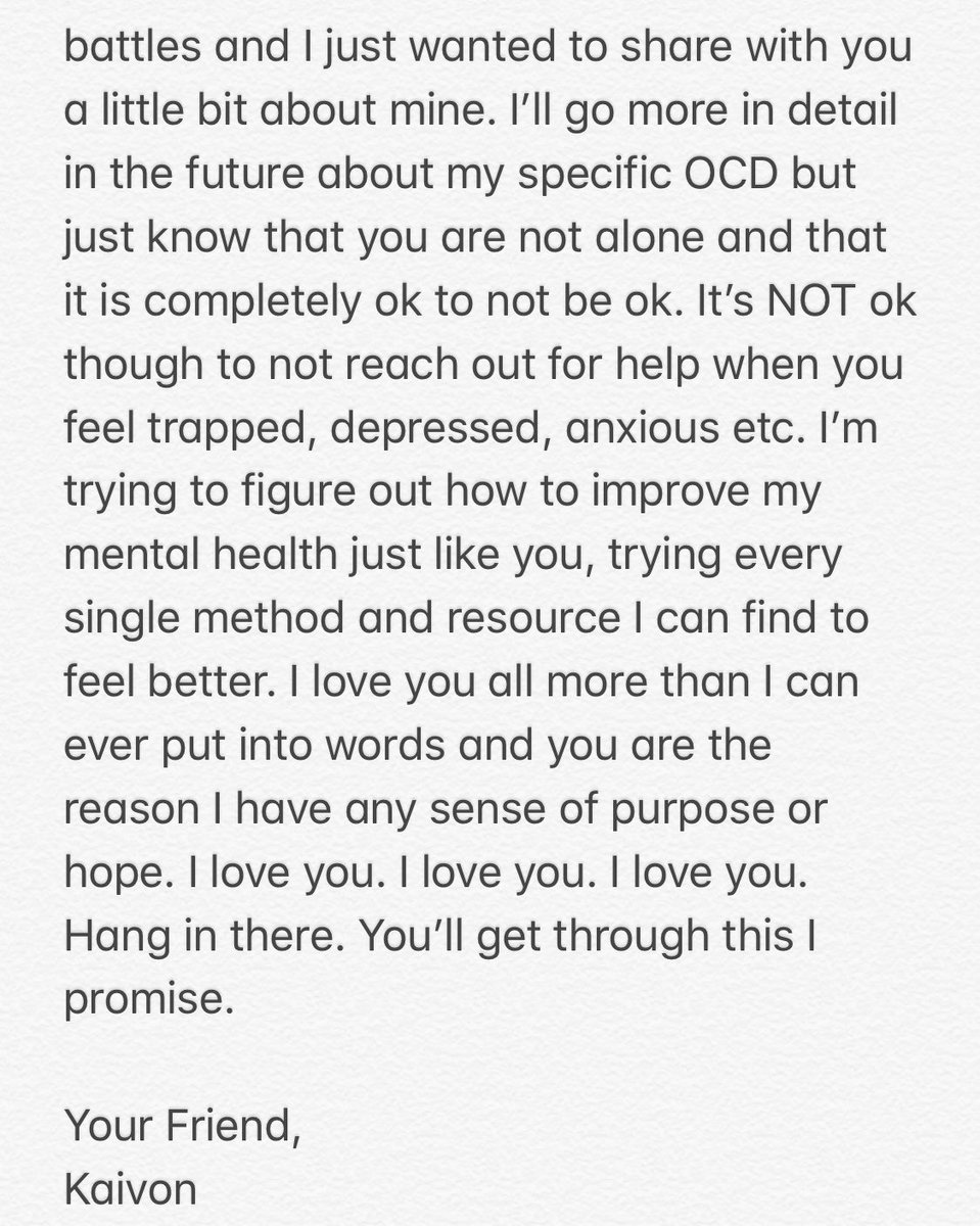 KAIVONOFFICIAL's tweet image. For anyone who’s in a dark place right now: