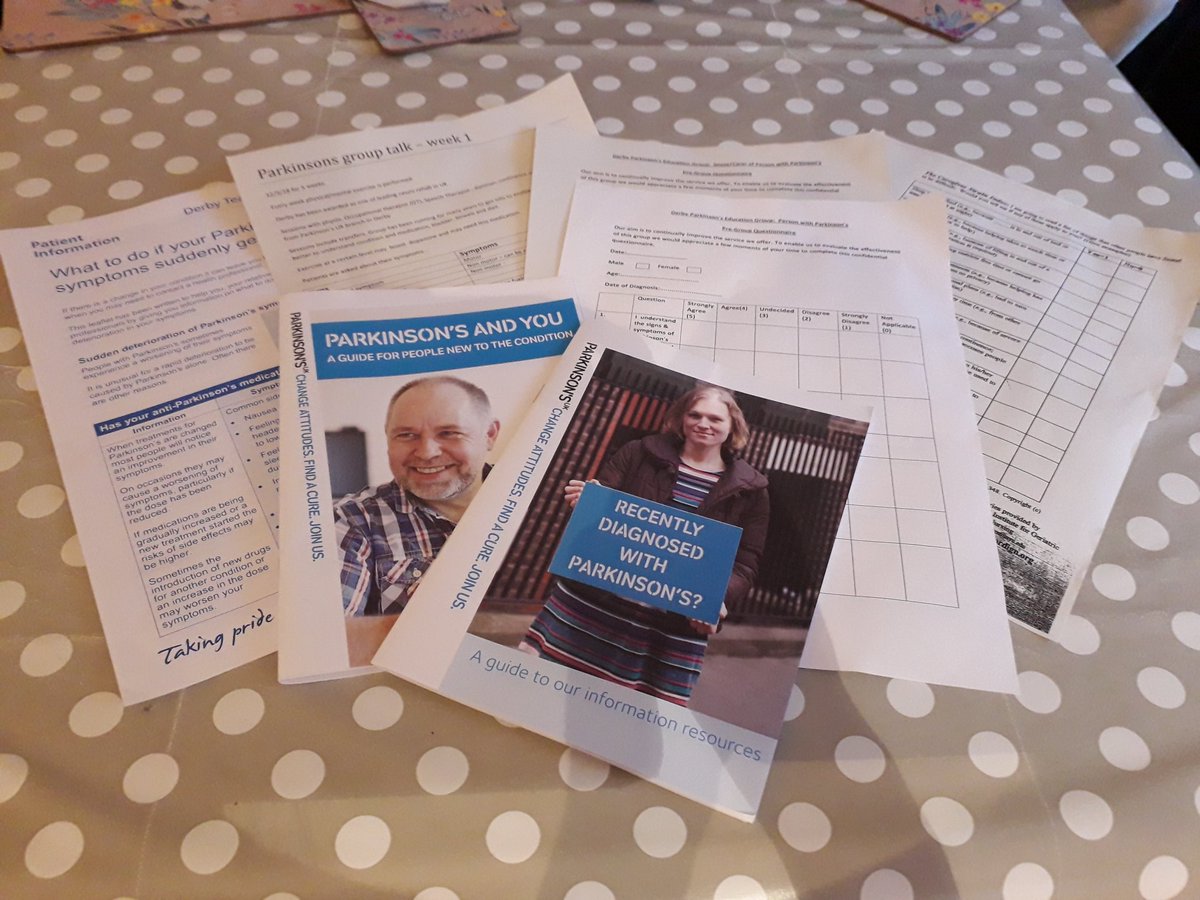 RosieLouOT's tweet photo. A huge thanks to @FionaLindop &amp; Parkinson's team at Derby Teaching Hospitals for allowing us to visit the Parkinson's education group today &amp; sharing their knowledge &amp; expetience. Great preparation for starting our group in Lincolnshire #serviceimprovement #selfmanagement https://t.co/TKJbdYeXfn