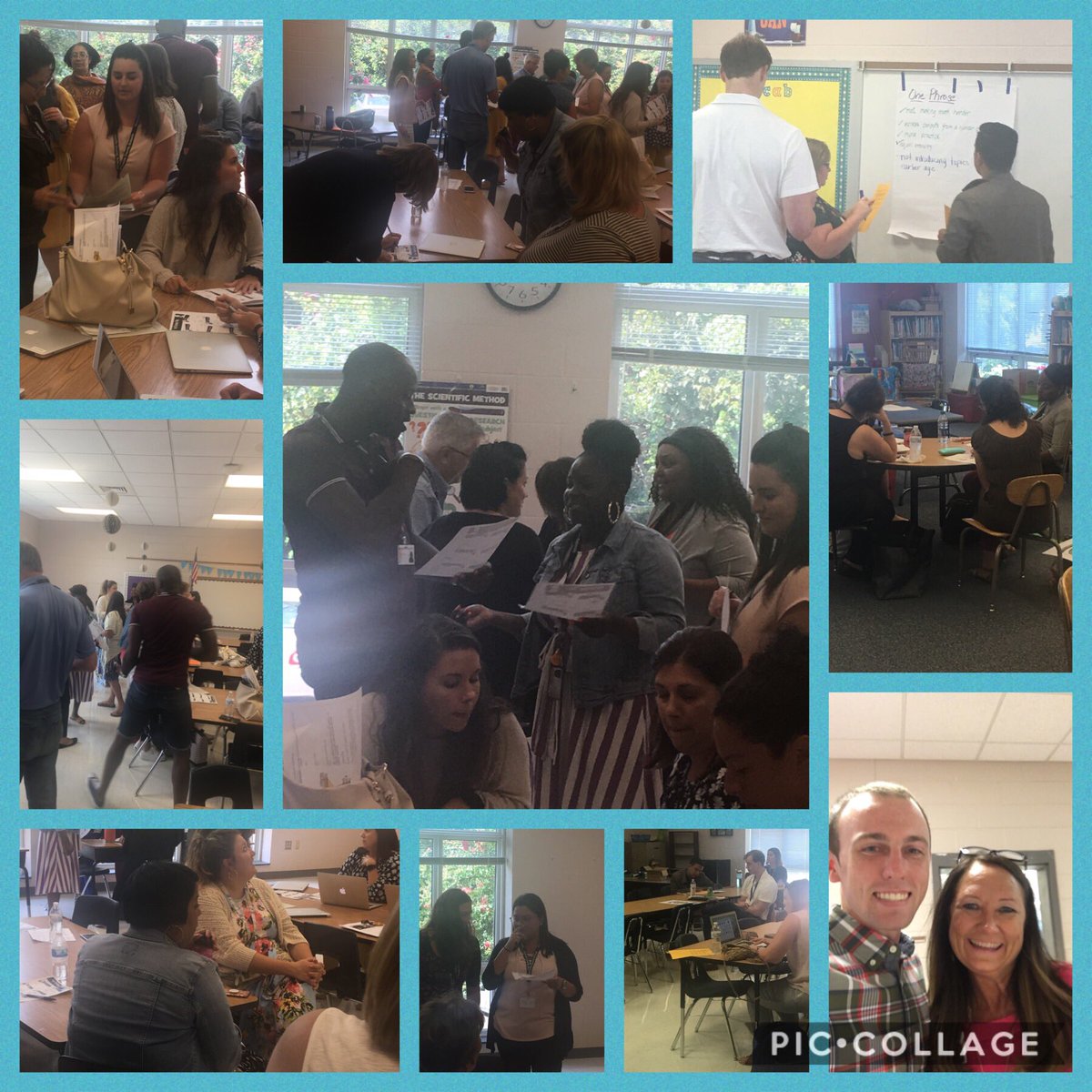 CogdillaAngela's tweet photo. GCPS New Teacher Orientation is in full swing! Learning, growing, and collaborating. Our new teachers are #otm #ggit @GCPSchools https://t.co/YKTFQWnxgq
