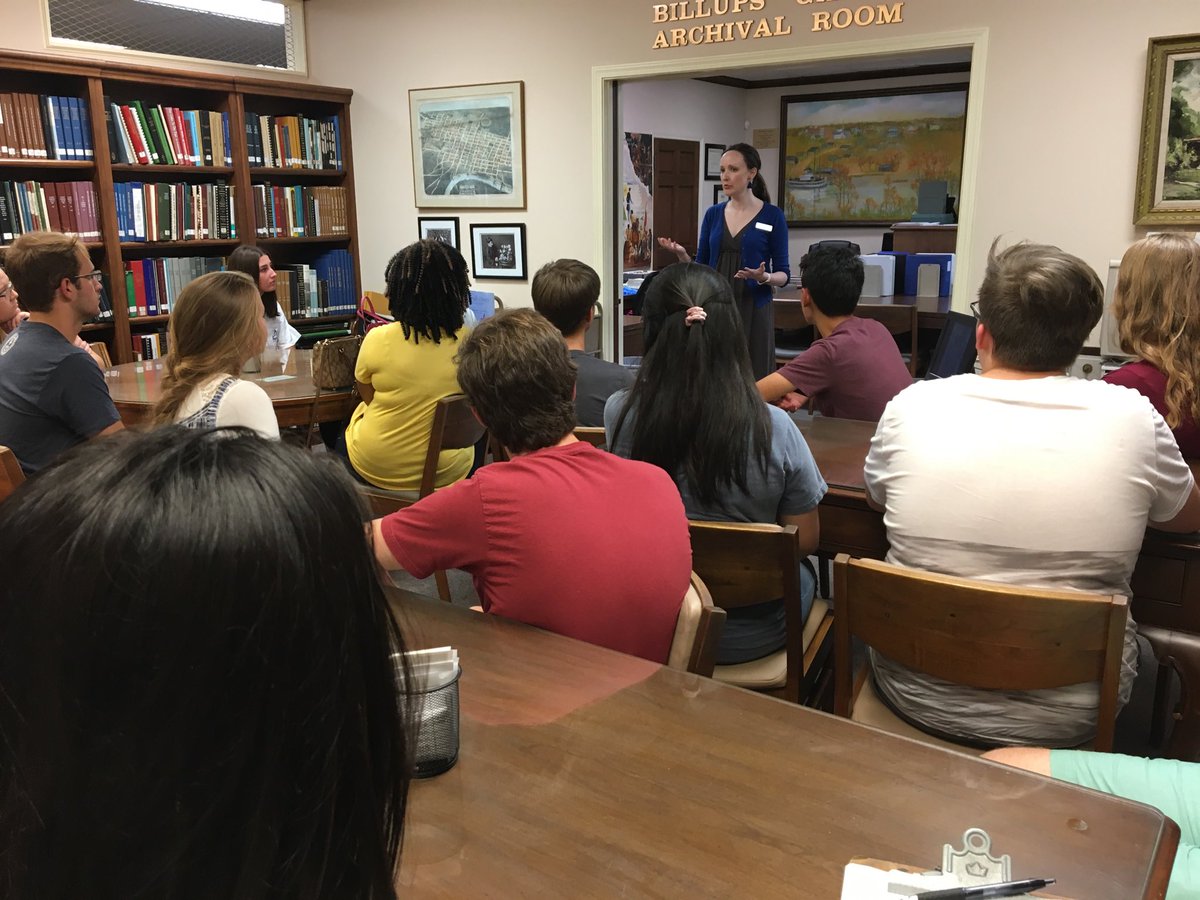 Today 58 students kicked off ⁦@the_msms⁩ Tales from the Crypt 2020 with research orientation ⁦@Lowndes_Library⁩ .  #30thAnnual version of award-winning research/performance project!