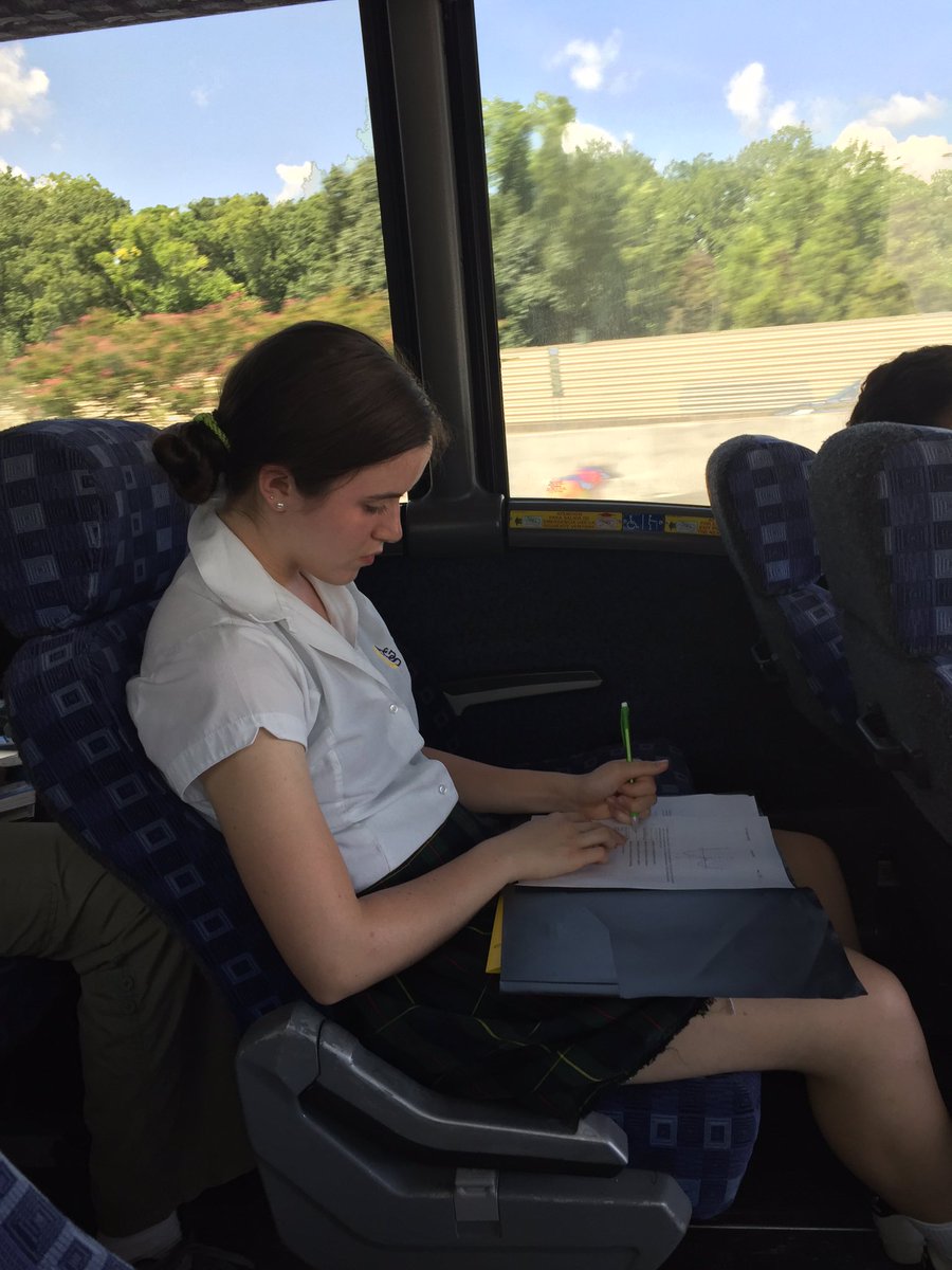 joygprince's tweet photo. Yup! This is a senior doing homework on the bus ride to the senior retreat. Can’t wait to spend time with the Class of 2020! @AGSHurricanes @ahillgill #thisisAGS #20yearsofAGS https://t.co/XJoV7T6BCk