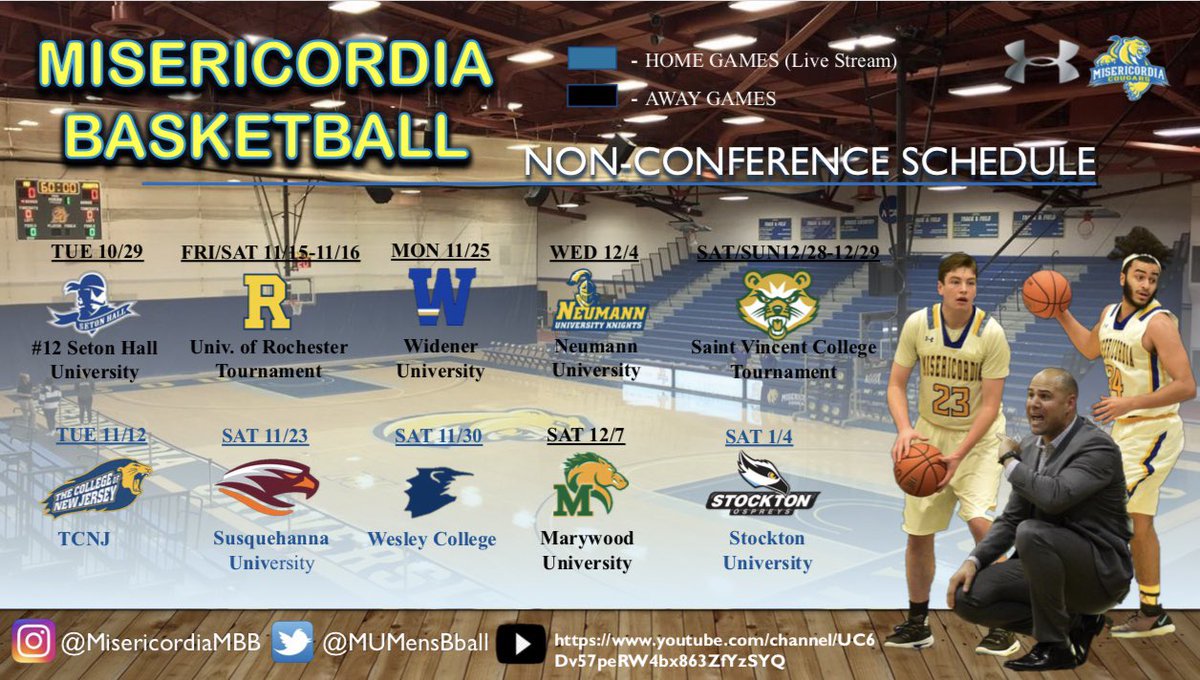 MUMensBball's tweet photo. NON-CONFERENCE SCHEDULE OUT NOW!!! 🏀🔥 Great games to get us ready for conference play in Jan. #RollCougs #WeAreOne https://t.co/46Ka8NEPk8
