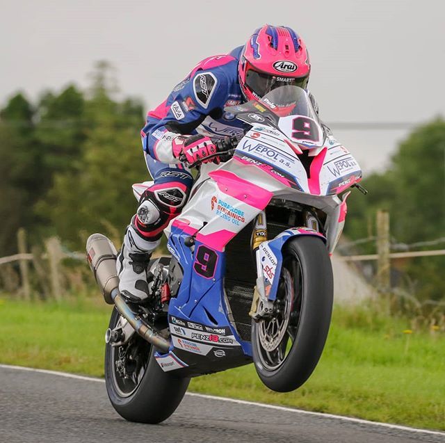 davidscottmedia's tweet photo. #DaveyTodd powering down #DeersLeap during the 2019 #UlsterGrandPrix #WheelieWednesday https://t.co/kCLNMDU87v https://t.co/GxKD1HmQBI