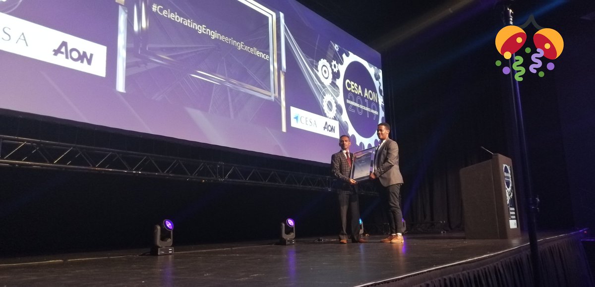 The_CESA's tweet photo. Mariswe is announced as the winner of the CESA #JobShadowInitiative Poster Competition at the #CESAAonAwards2019. The 3 runners up are @kp_rsa, @lekwaconsulting and @RHDHV_SA. Congratulations and thank you for playing your part in #UnearthingFutureEngineers https://t.co/dnujw5NVRj