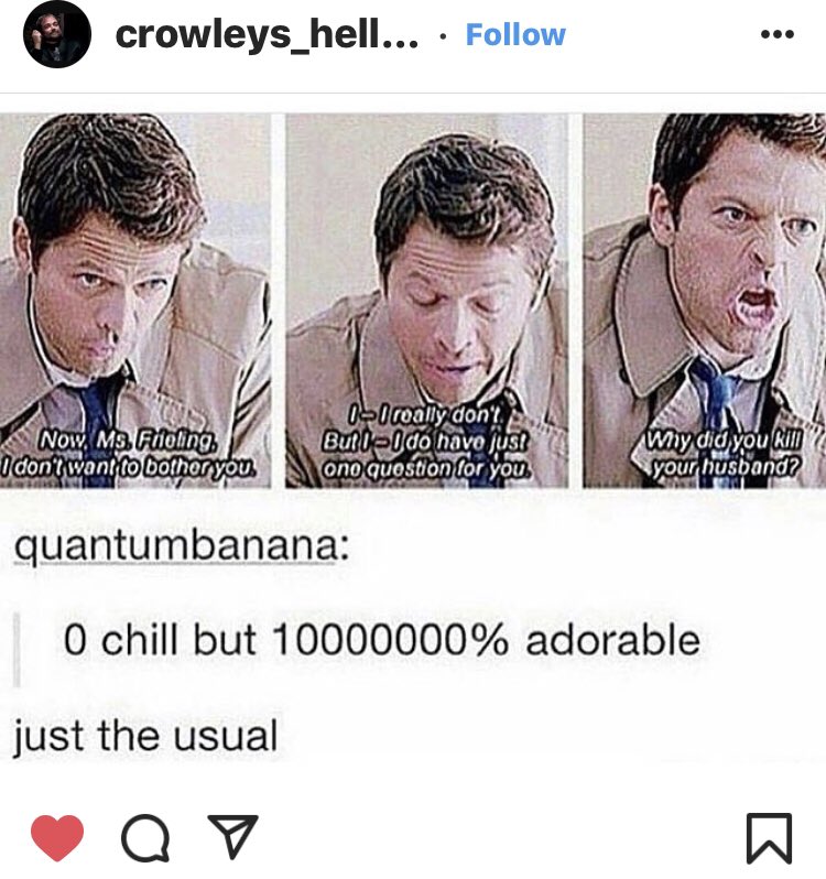 cupcakemeowmeow's tweet photo. @mishacollins I just wanna say I am so happy you’ve become a meme sensation #mishaforpresident https://t.co/3AMC4tuyw9
