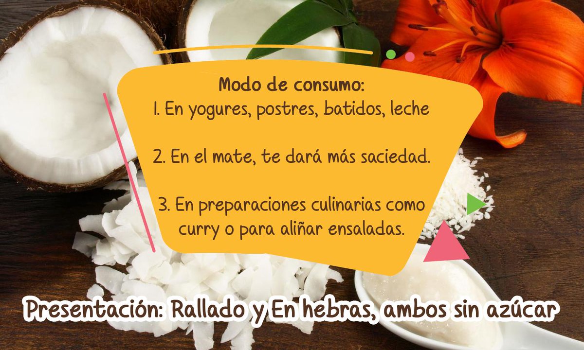NutritivaStore's tweet photo. Ahora que volvieron los días frescos, que mejor que poner un poco de #CocoNatural #SinAzúcar en el mate 👌😉 o en la leche para darte más saciedad y un aporte muy valioso de nutrientes!. Vení por el mejor #CocoNaturalAGranel, #SinAzúcar 🍃 https://t.co/r6zCHLoioz