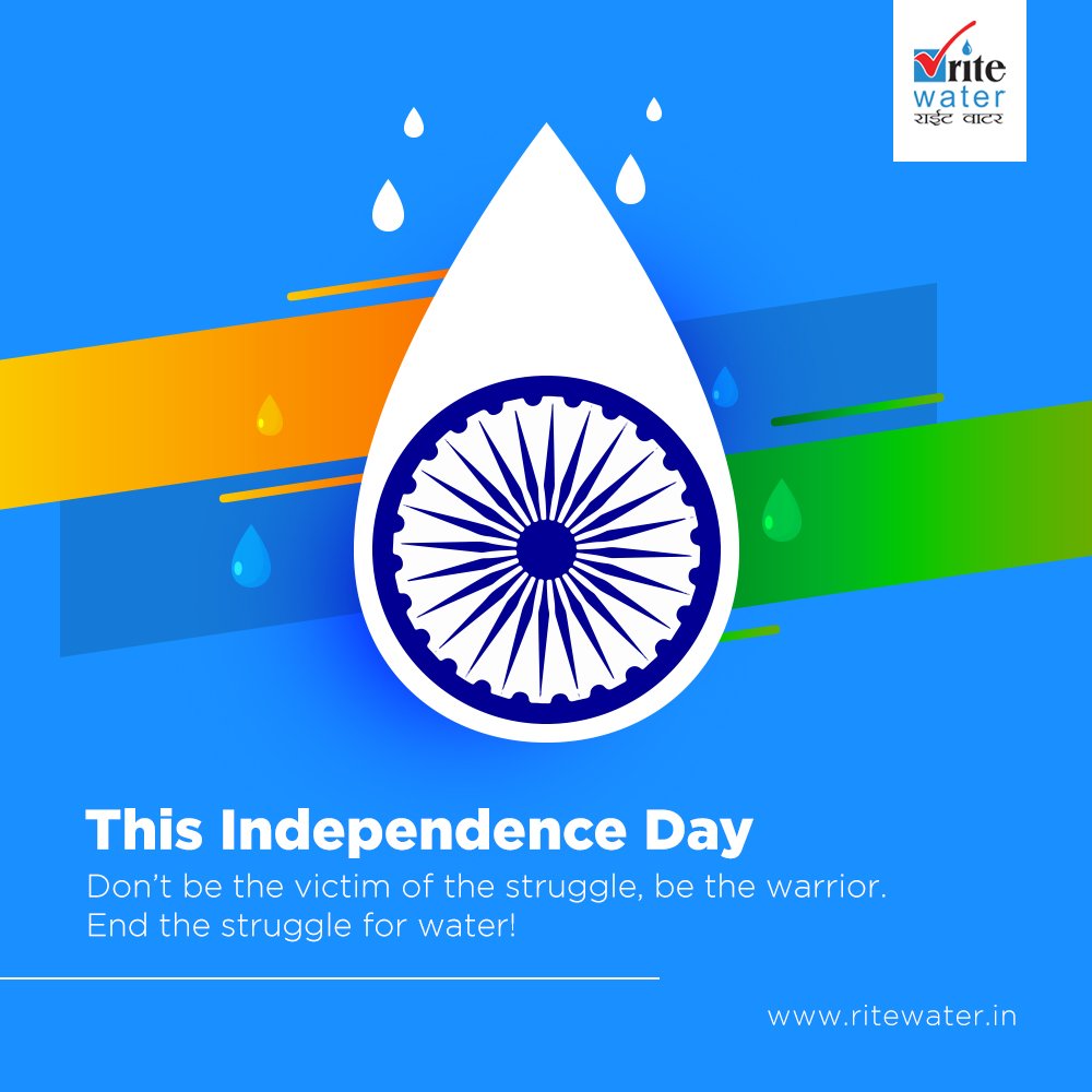 Rite_Water's tweet photo. Team Rite Water Solutions wishes you happy Independence Day.
#IndependenceDay #SaveWater #RighttoSafeWater #SaveLife https://t.co/AhNUkkymkK