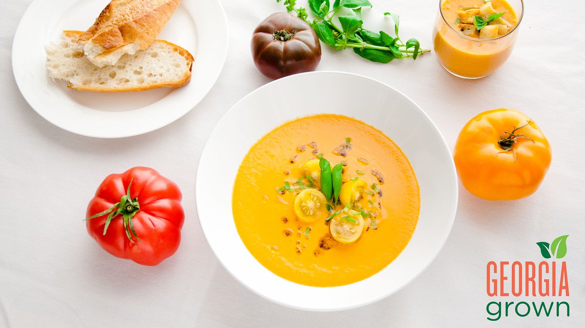Cool off this weekend with a delicious @GeorgiaGrown #Summer Gazpacho #soup: bit.ly/33DCTl5. #whatsfordinner #nocookingrequired #recipes #yummy #eatlocal #eattherainbow