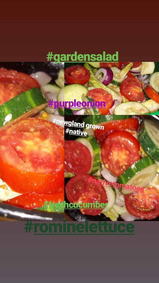DoreneShaver1's tweet photo. Nothing like a homegrown #newengland #fresh #veggie #gardensalad in #august just something about it also homemade #dressing my favorite is those #meaty #nativetomatoes πππ https://t.co/wKVI5Yl3YH