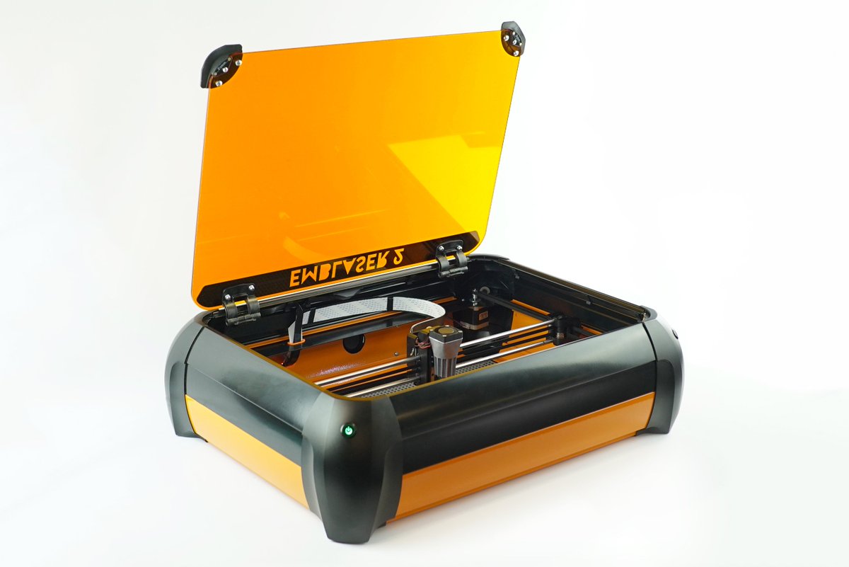 iDESIGNsol's tweet photo. The #Emblaser laser cutter and engraver is a perfect combination of ease-of-use, size, power and price. Designed to be user friendly, easy to setup, safe and easy to use in any classroom. Buy today https://t.co/N3dZa334uk #STEM #STEAM #FabLab #Fabrication #Prototyping #3D #TechEd https://t.co/FpDM8DcsTf