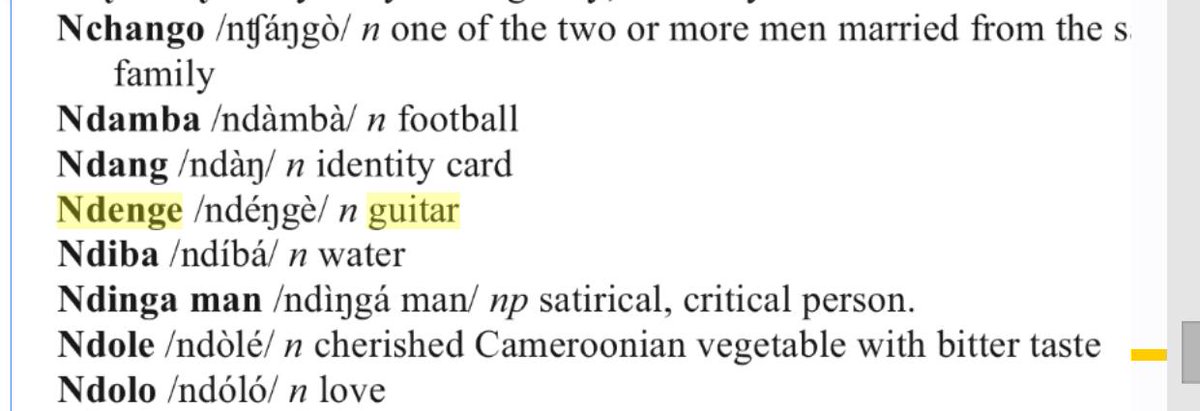 skepticafro's tweet photo. @ArnieArmani @africatechie @blickbassy @BakwaMag @BonaRichard @iayongwa @dibussi @mbeatowe Then - see what I found in 'A Grammar of #Cameroonian Pidgin' by #NkemngongNkengasong #Ndenge #Ndinga https://t.co/oxWS73Khs7 https://t.co/99SyGqbHGO