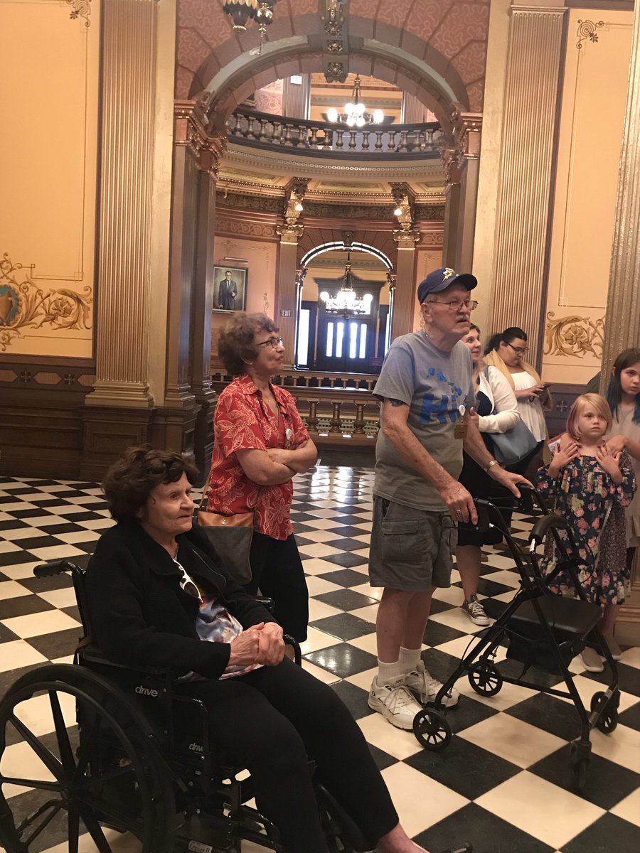 OrchardGroveHC's tweet photo. Enjoying our tour of our great State Capital and learning so much! @TrilogyLiving #MIAdvRetreat2019 #SimpleSummerPleasures #MichiganCapital https://t.co/RvvOuzYL1j