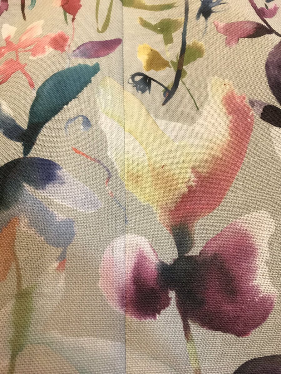 JonesSoftFurn's tweet photo. Bright floral pattern matching and pattern placement today, which is in contrast to the miserable weather outside. #patternmatching #floral #decor #harrow #curtainmaker #softfurnishings #jonessoftfurnishings #rain #brightensmyday https://t.co/RFmdPrT0kB