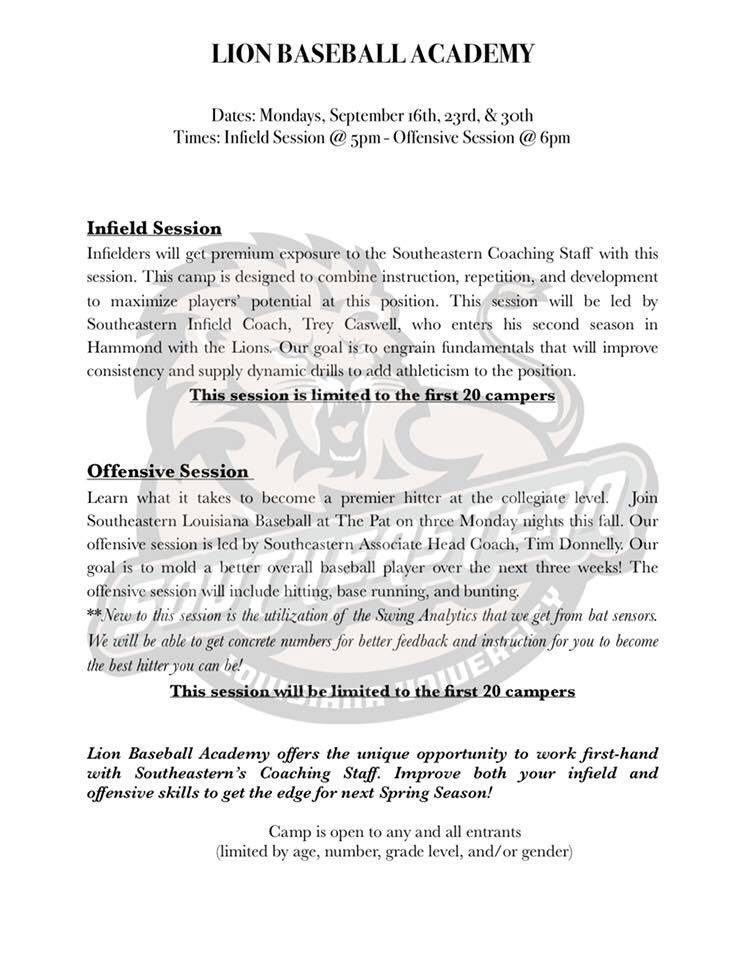 SLU Baseball Camp tweet media