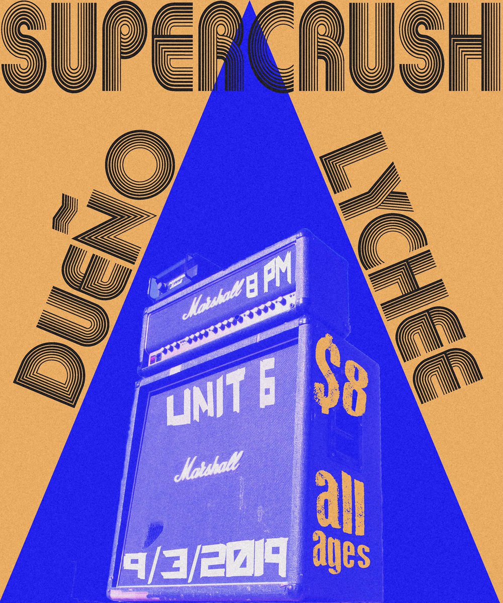 lycheeband's tweet photo. hit us up for the address to see the rock n roll which Lychee plays alongside the most excellent Supercrush and delightful Dueño https://t.co/CDSBmsanfo
