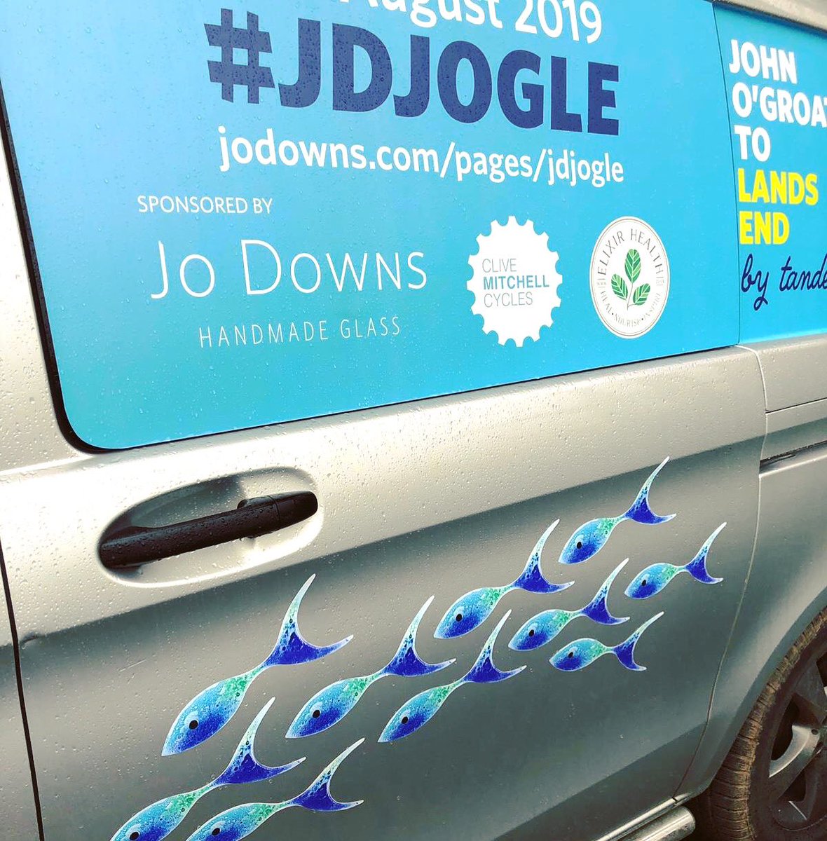 jodownsglass's tweet photo. #JDJOGLE arriving in Cornwall tomorrow Launceston Gallery at lunchtime and Tintagel later on Thursday pop along to support the intrepid duo as they head to Lands End at the weekend @InvictusTrust @CliveMitchells @elixirhealth https://t.co/kh6eDKPuDT https://t.co/aQ1H5yzokN