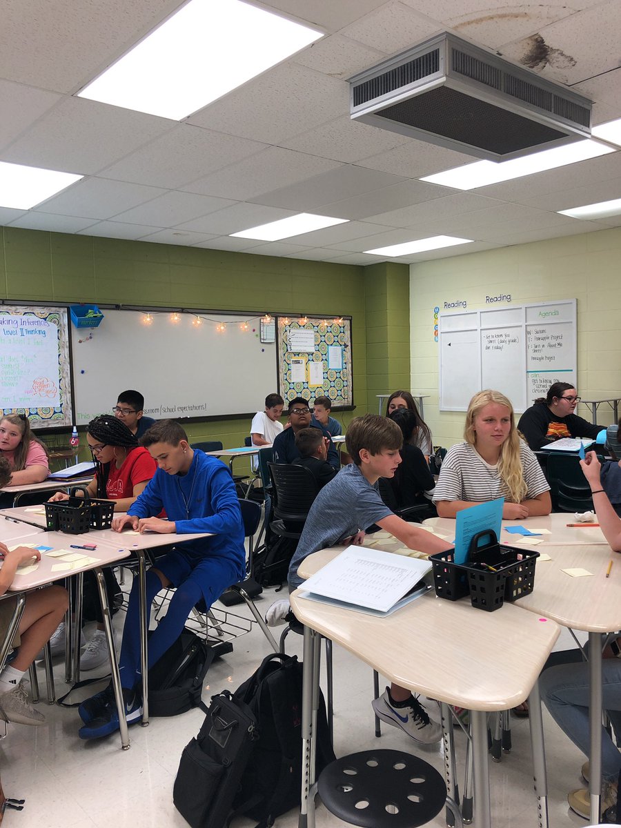 clawrence_ams's tweet photo. Day 2: Honors ELA is statistically sorting all of our class’s responses to see which responses were most popular. We are then recording our data in our hallway posters! #AthensProud #everydayams @amseagles #acseveryday https://t.co/8fTJ2eKMNN