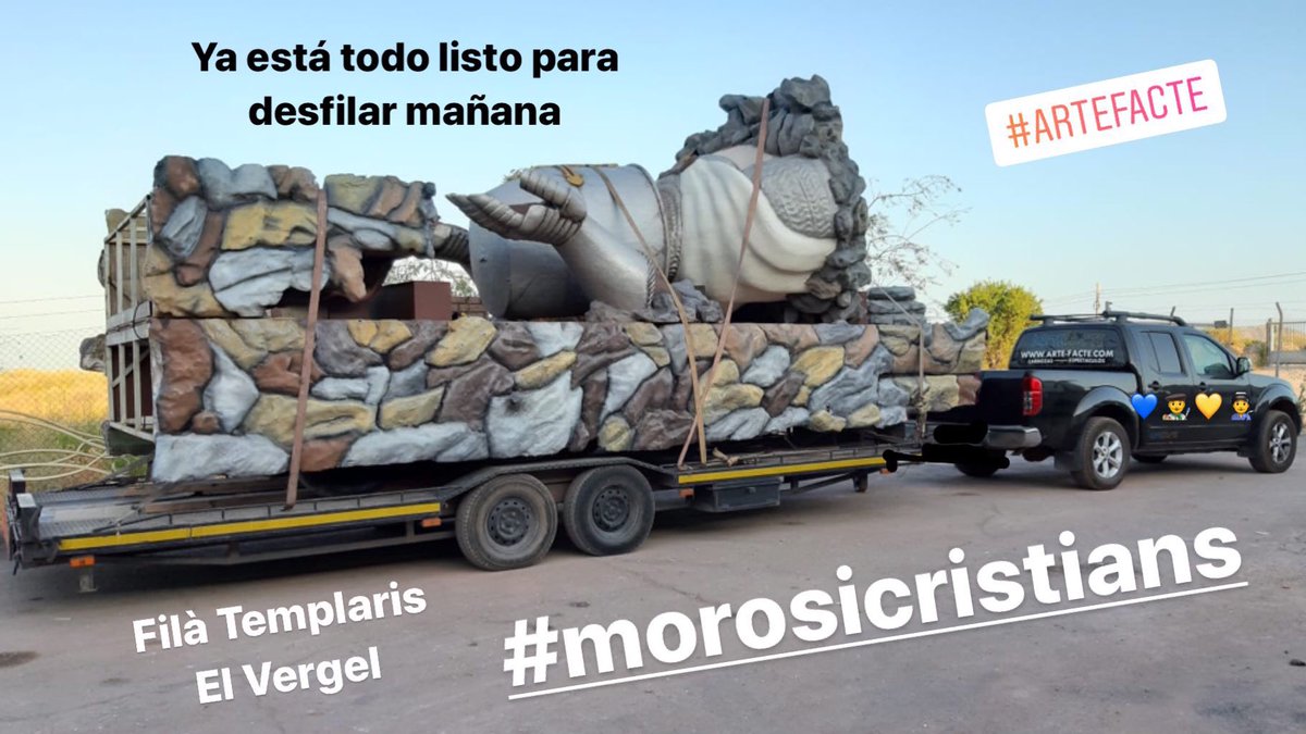 ArteFacte's tweet photo. Mañana desfilaremos con la Filà Templaris en El Vergel
#morosicristians #carrozas #artefacte #arte #facte #elvergel #filàtemplaris #caballero #espectaculosenlacalle #productosartesanos https://t.co/pQr8xeNZ8j