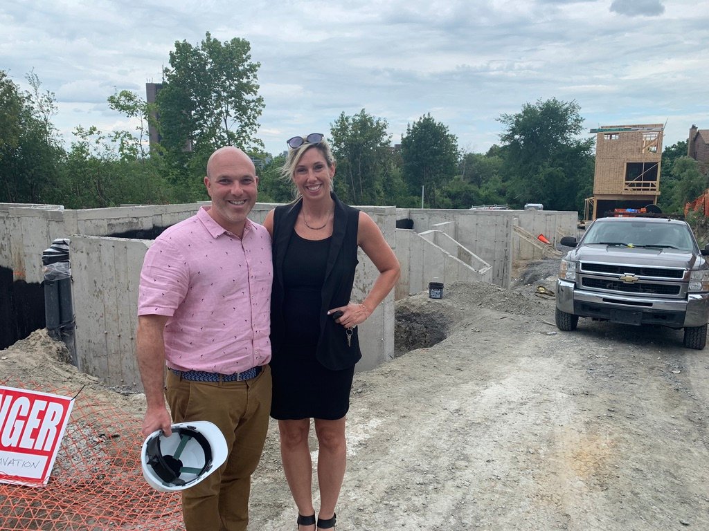 Our team is excited to be working so closely with our friends at Gemstone Corporation and <a href="/HobinArchitects/">Hobin Architecture</a> on their latest community, #Peridot. Pictured here, Gemstone's <a href="/JoZaOtt/">Josh</a> and Tdot's <a href="/ShelleyTrue/">Shelley True</a> walking through the construction site | #CommunityBuilding