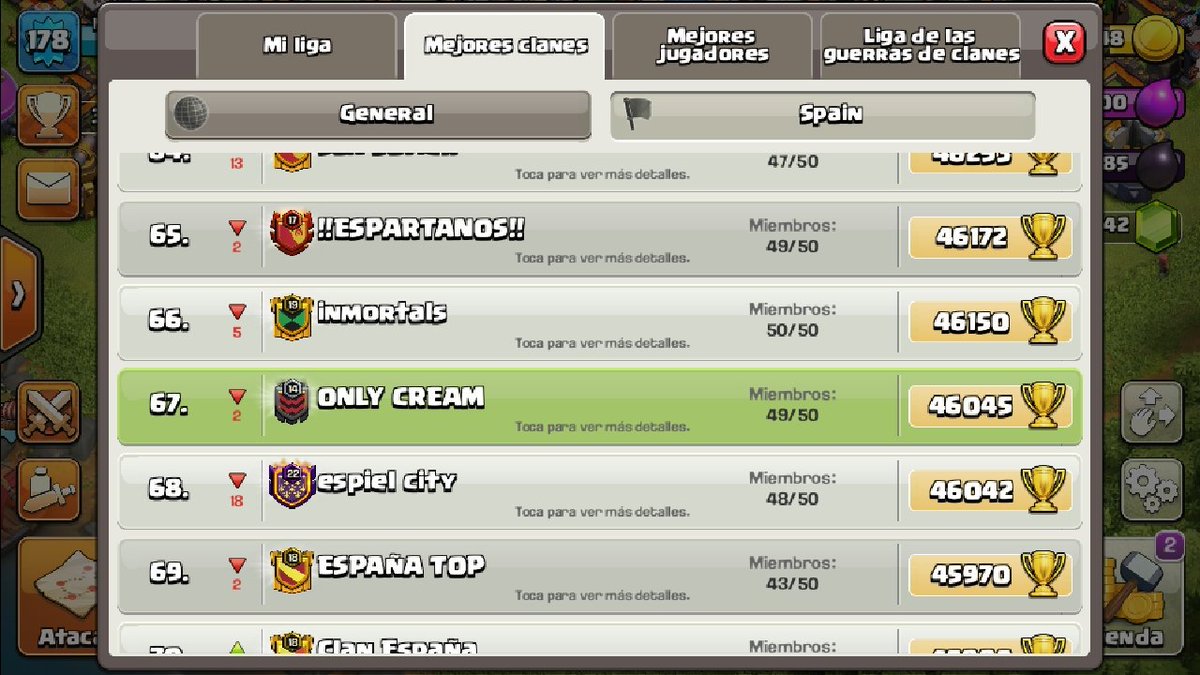 BaZeCoC's tweet photo. Para todos los haters que acusan a @CreamCoc de pagar a jugadores.
4 clanes de la familia en top 100 españa y 2 de ellos dentro del top 6.
Ya podeis seguir llorando cracks. https://t.co/FXL87DIZQh