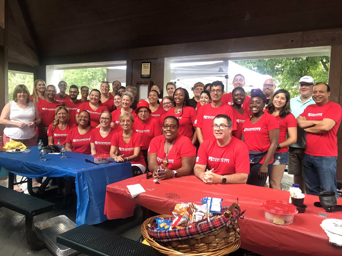WaldonStudio's tweet photo. Come rain or shine our team can have a great time! We enjoyed our annual Fun in the Sun (...and rain) day yesterday at Centennial Park. It’s nice spending time and learning about everyone outside of the office environment. 

#companyouting #create #serve #picnic #funinthesun https://t.co/KTMcjay3ns
