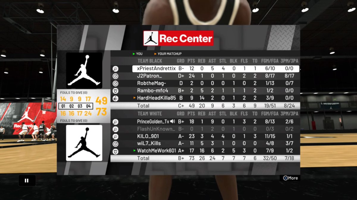 WatchMeWork601's tweet photo. That Statline Though! #PZGD #2kcommunity #ronnie2k #shakedown2012 #nba2k19 #nba2k20 #reboundingrim #PS4share https://t.co/G7Ie2tVNJA