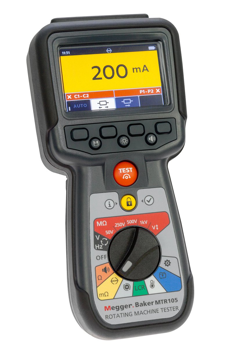 MeggerUSA's tweet image. Single, Handheld Tester from Megger Can Perform Multiple Tests on Motors
MTR105 combines functionality of five testing units into one
#PowerOn #Handheldtester bit.ly/MTR105_NR