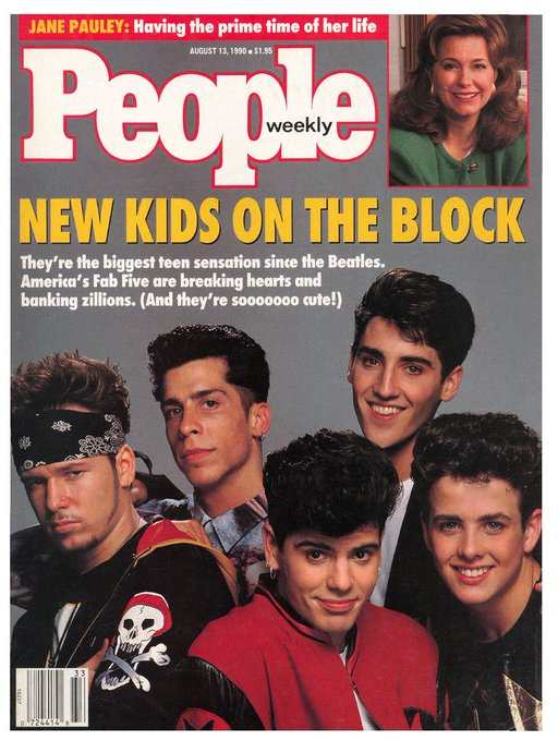 NKOTBHistory1's tweet photo. August 13th-In 1990, @NKOTB appeared on the cover of @People Magazine.  https://t.co/aHIQNYrElt #OnThisDay