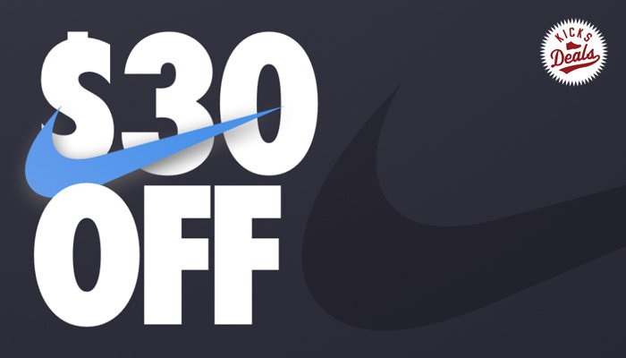 KicksDeals's tweet photo. Before it gets too late, check @nikestore as you can enjoy $30 OFF savings for an order of $150 or more! Get FREE shipping with your Nike+ account.

👀 SHOP -> https://t.co/orW75xuYaj (use promo code PLAY30 at checkout)

Offer ends TODAY at 6:59 PM ET ‼️ https://t.co/RYBb0jUjAJ