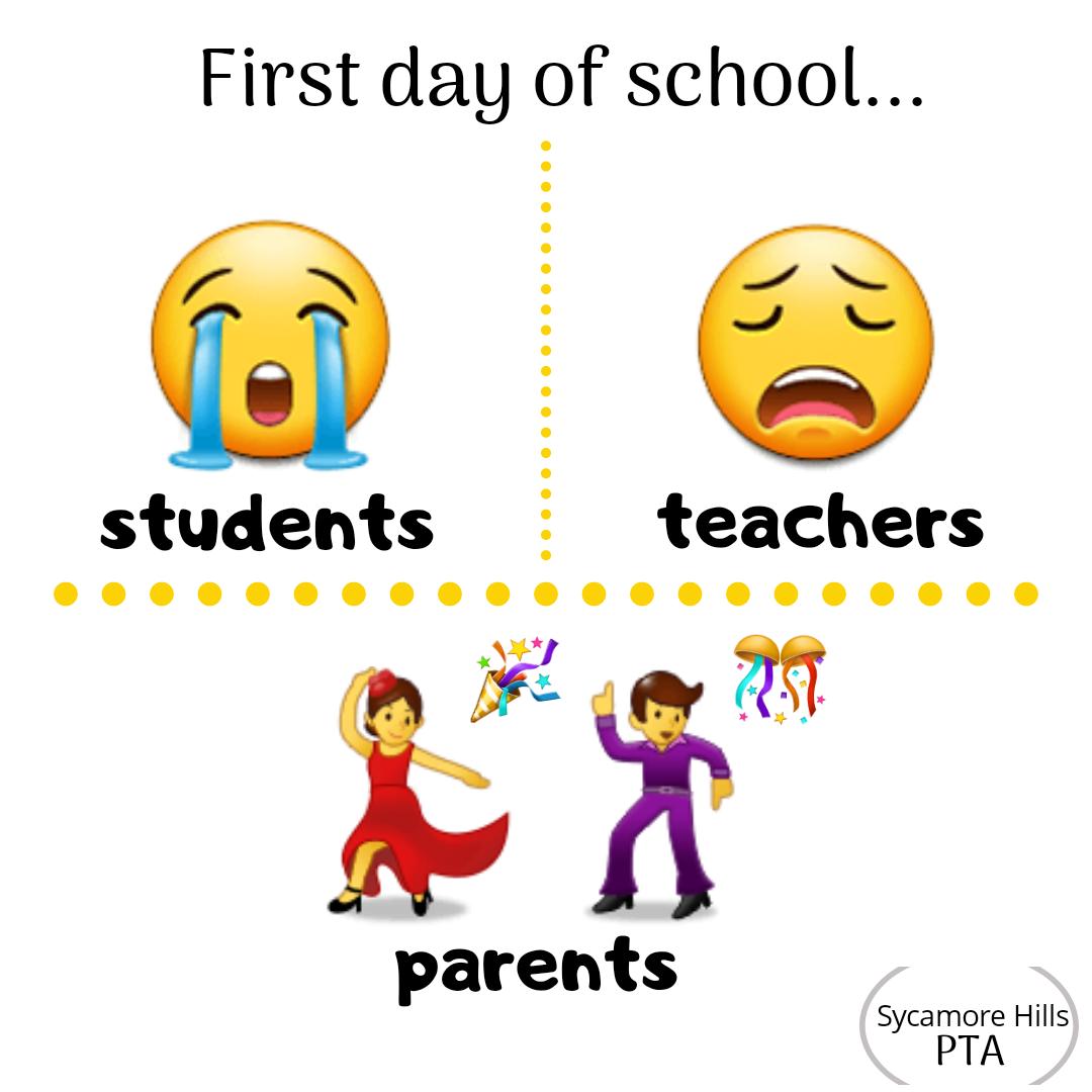 SHCougarsPTA's tweet photo. Happy 1st day of school Cougar families! We're looking forward to an awesome school year! #SHPTA #Cougars #FirstDayofSchool https://t.co/X9yluC41Dy