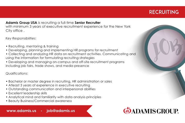 adamisusa's tweet photo. Do you want to join a fast-growing company with great growth opportunities? #adamislife #adamis #seniorrecruiter #WeAreHiring https://t.co/aTyx4C3Hi7