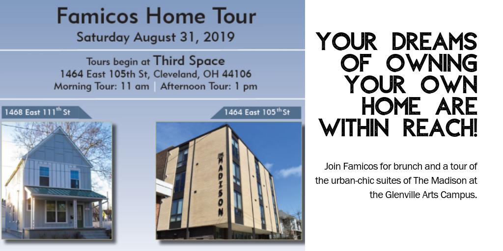 GreaterCircle's tweet photo. On Sat. Aug. 31, @Famicos will be hosting another Home Tour!

Register online:
- Morning (https://t.co/hCLBSDcCxQ)
- Afternoon (https://t.co/DTvj428DkT)

Spots are limited! This is your chance to see why everyone is moving BACK to Greater University Circle. 🏡

#livenearwork! https://t.co/Bd0UoQaETG