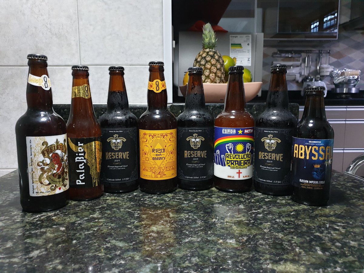 _Skolt_Iury_'s tweet photo. Let's start the PTO in the correct way! #Beer #BrazilianBeers #RussianImperialStout #IndiaRedAle #NewEnglandIPA #AmericanBlondAle #BelgianAle https://t.co/8mHAdWAL7w
