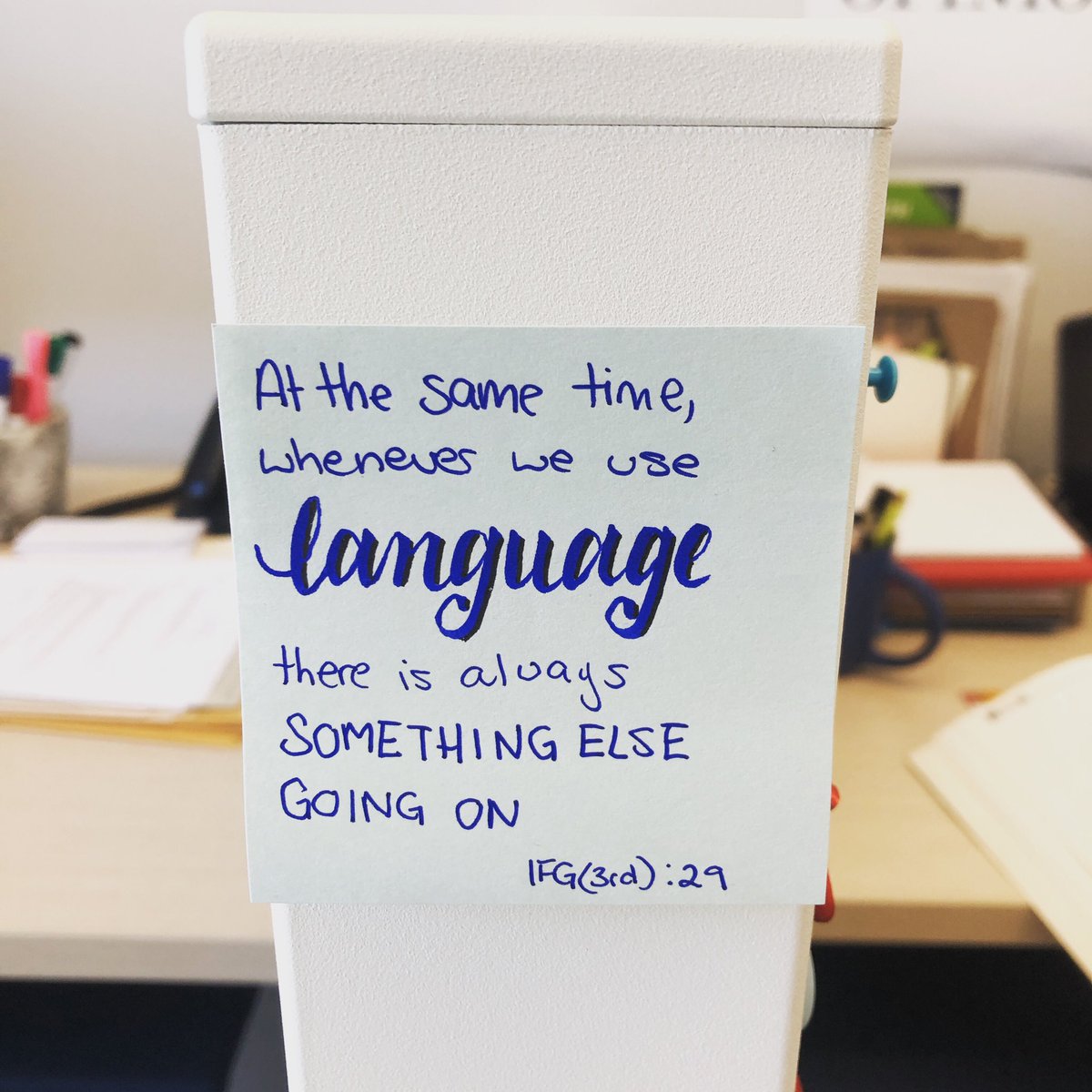 jodiemartinphd's tweet image. This single quote sums up my entire approach to language. 
Halliday &amp;amp; Matthiessen (2004) IFG (3rd Ed) p. 29
#sysfunc