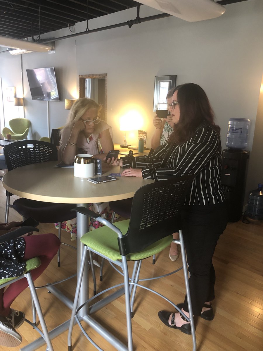 spellboundAR's tweet photo. We were honored to have @RepDebDingell visit SpellBound today and learn about how our tools help patients. @AnnArborSPARK #spellboundAR https://t.co/O78Lt2GRbo