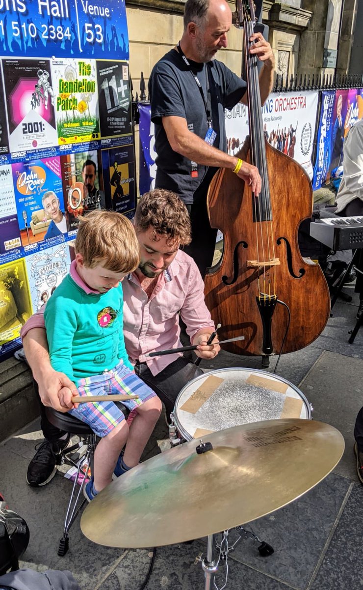 Street gig on the Mile yesterday! Great fun 🎷🎼🎤 <a href="/edfringe/">Edinburgh Festival Fringe</a> @thespaceuk #edfringe #musiconthemile #edfringemusic #jazzband #ootbjazz #ootb